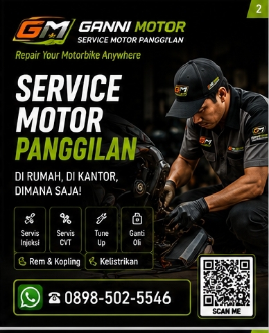 Mekanik Ganni Motor bekerja